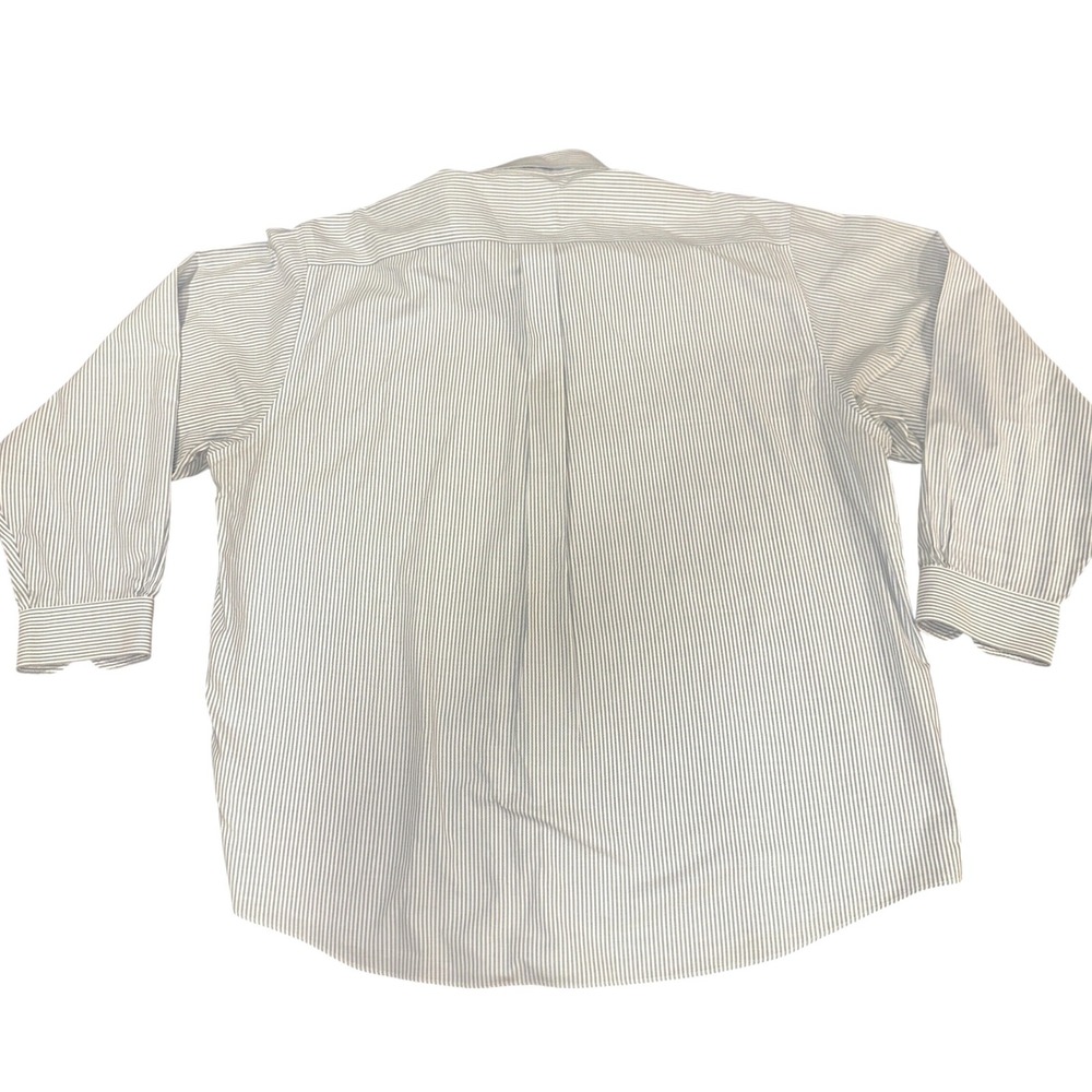 Brooks Brothers Madison Fit Shirt XXL Blue Pinstripe Non-Iron Supima Cotton - Picture 3 of 8
